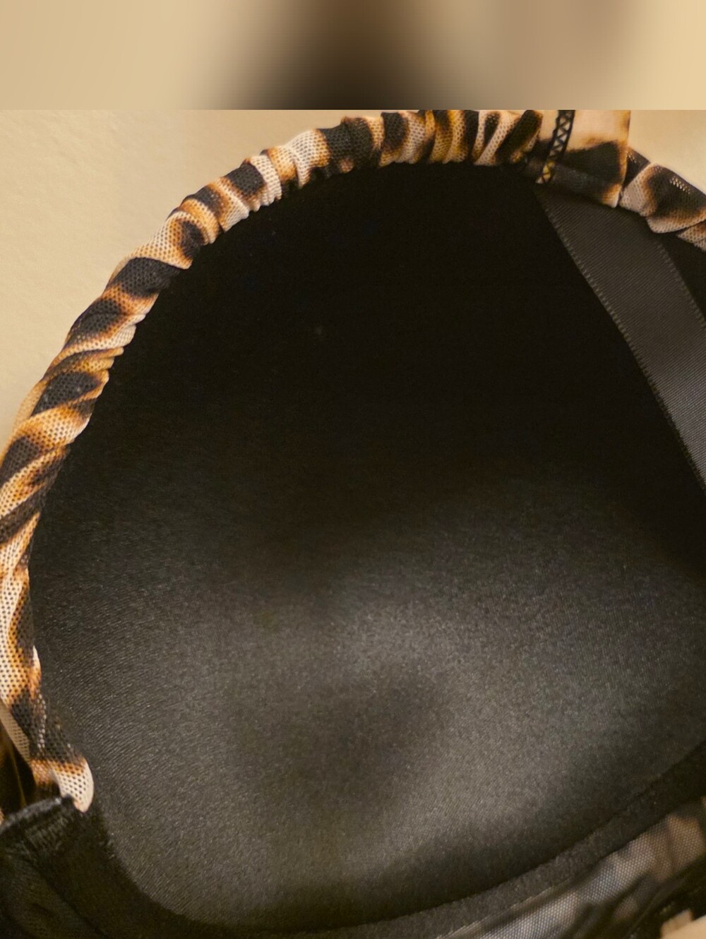 1 DD/DDDTorrid Leopard Print Longline Bikini Top - Black, Brown, Cream - Picture 9 of 10